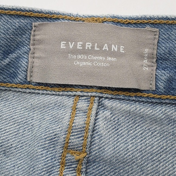 Everlane The 90s Cheeky Jean Womens 27 Ankle Blue High Rise Straight Leg Denim - Picture 4 of 9